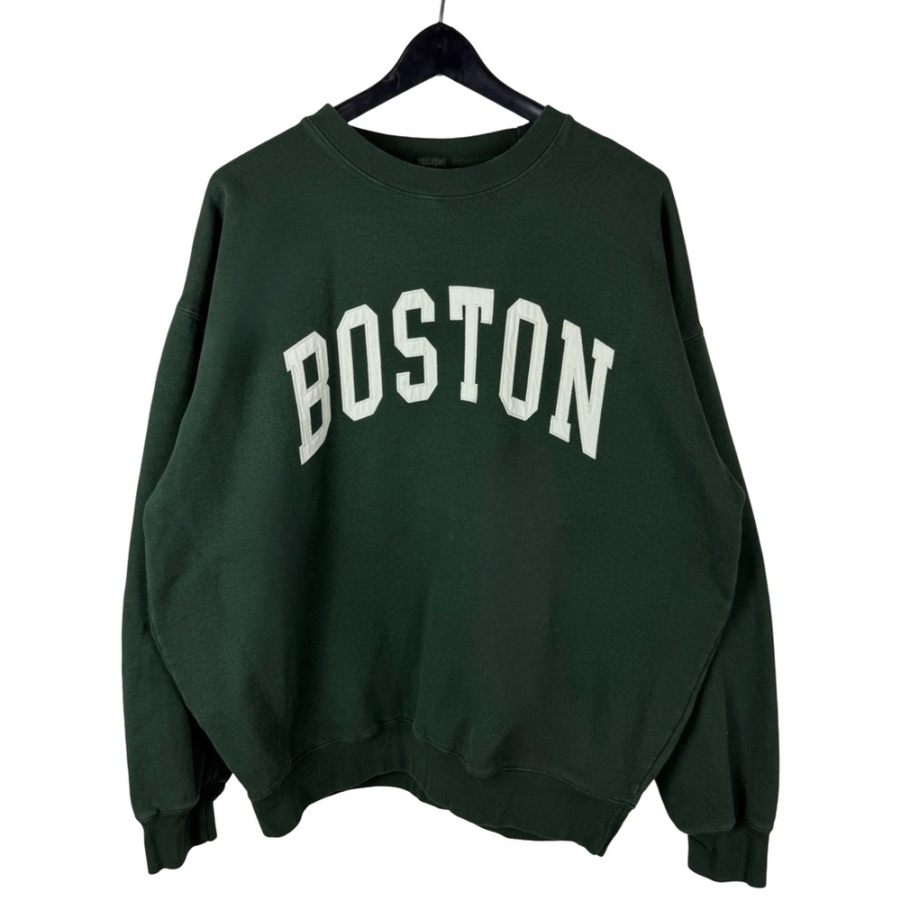 Women’s Y2K John Galt Boston Heavyweight Pullover Tourist Sweatshirt Size XL